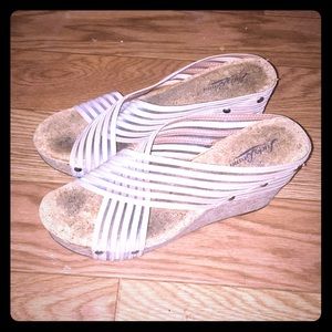 Lucky Brand cork wedges sz 8